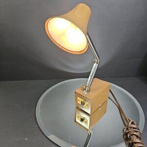 Vintage 1970s Desk Lamp WORKS High/Low CA